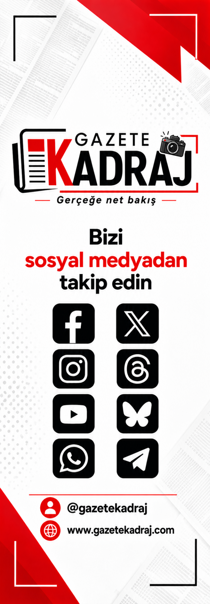 Gazete Kadraj’ı takip edin!